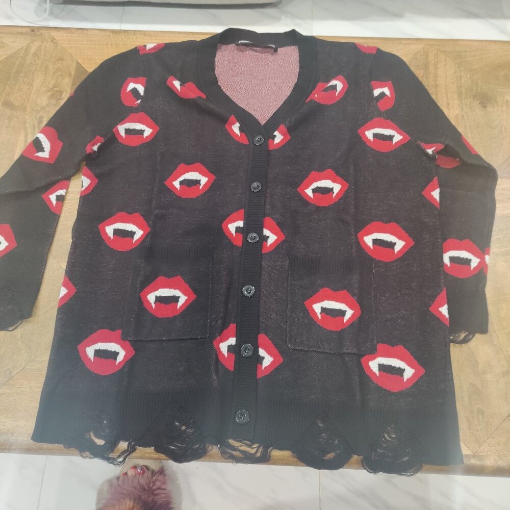 Foxblood cardigan size XL/2x New